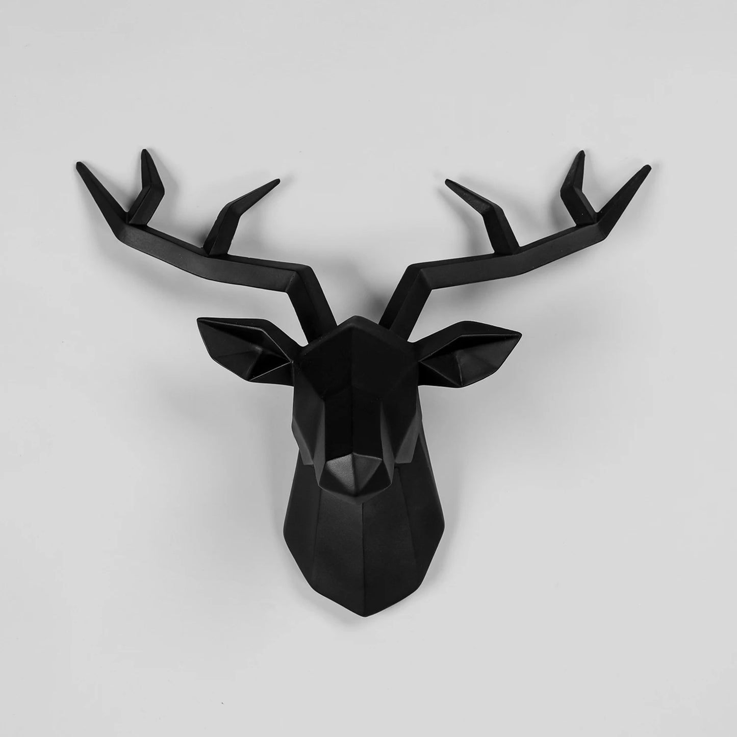 Deer Head Sculpture Animal Statue Figurines Wall Hanging
