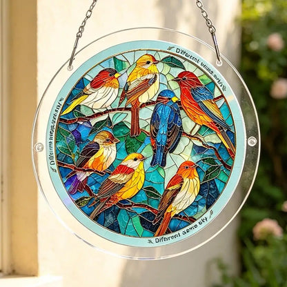 Acrylic Puzzle Suncatcher Window Hanging Stained Glass