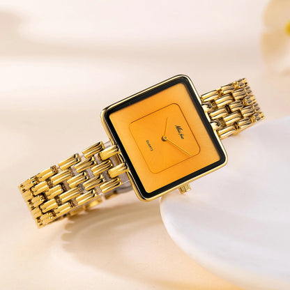 Watch with Simple Large Dial Square Quartz