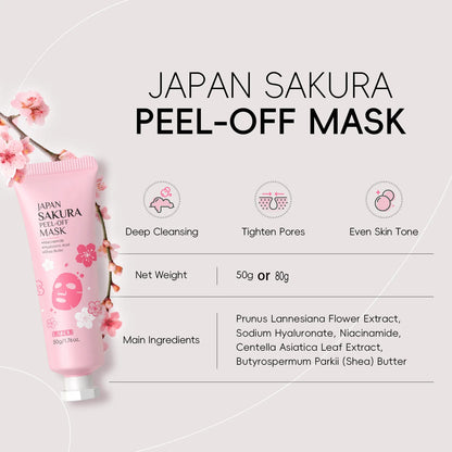 Cherry Blossom Peel Off Mask ,Hydrating & Deep Cleansing