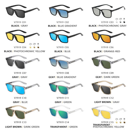 Polarized UV400 Sunglasses Fashion Photochromic Gradient