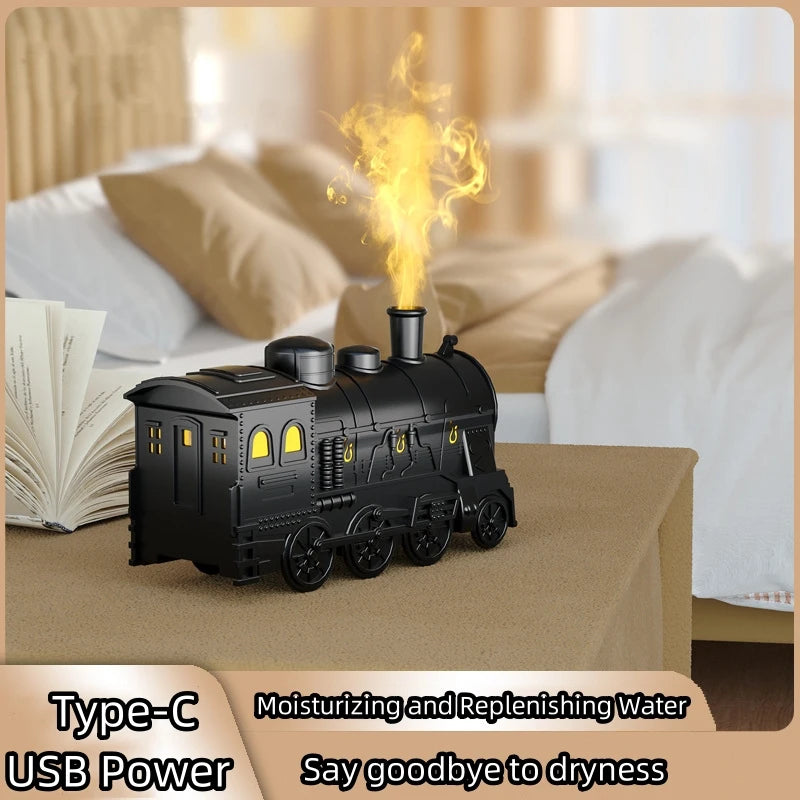 Steam Train Essential Oil Diffuser with Light Train Humidifier