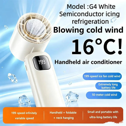 8000mAh USB Hanging Neck Fan Portable Bladeless
