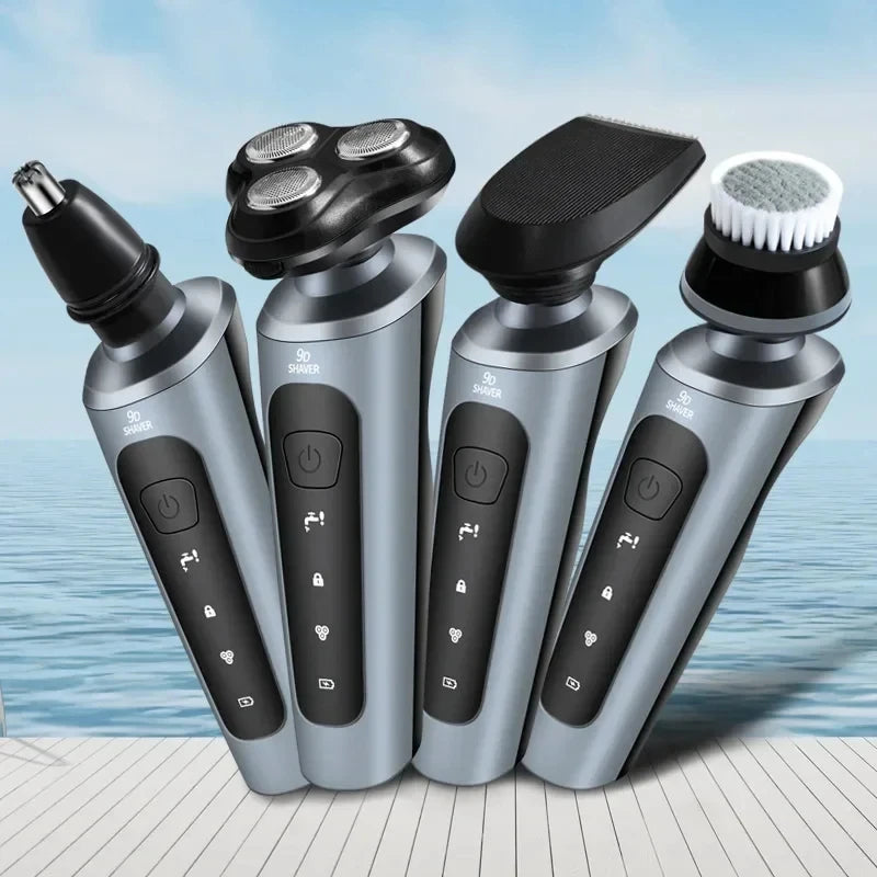 New 9D Man Electric Razor Face Shaver USB Full-body Trimmer