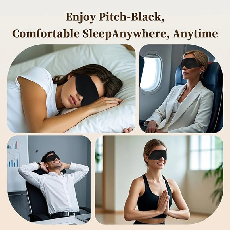 Sleep Eye Mask Weighted for Side Sleeper Men Women 3D Contoured Sleeping Mask