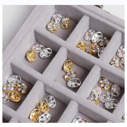 Jewelry Storage Box Earring Ring Necklace Jewelry  Box