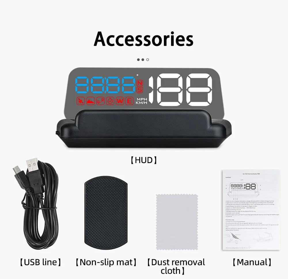 Gauge Display Car Head Up LCD Car Digital Odometer
