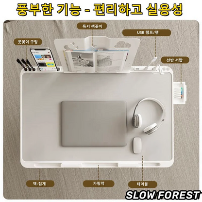Adjustable Laptop Bed Tray Table Portable Standing Desk