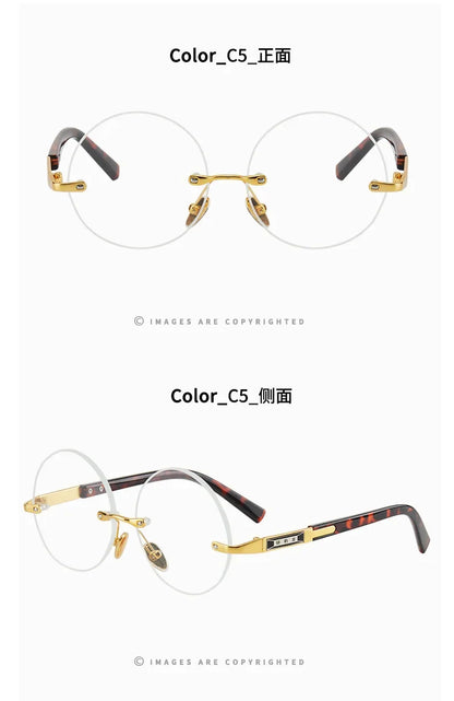 Men's Resin Sunglasses  Frameless UV400 Sunglasses