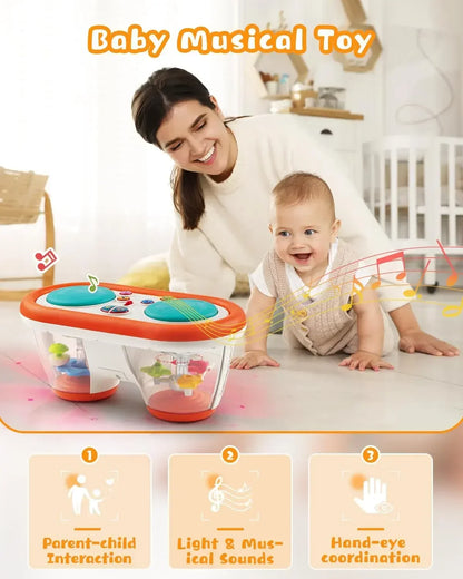Baby Clap Drum 12+ Month Kids Musical Toy Infant Toys