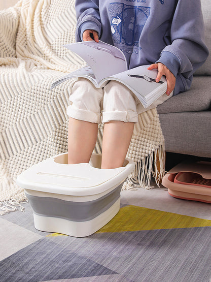 Foldable Footbath Massage Bucket Soaking Bucket Folding