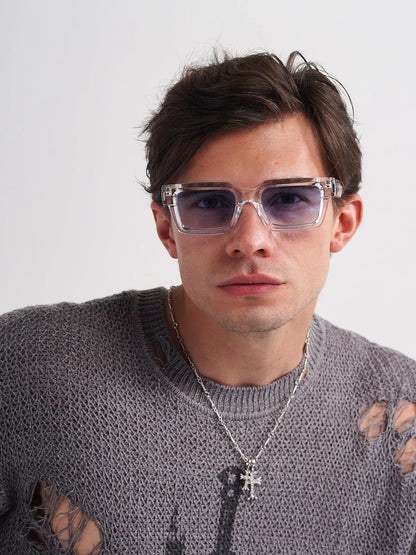 Ruiao retro black designer sunglasses vintage eyewear