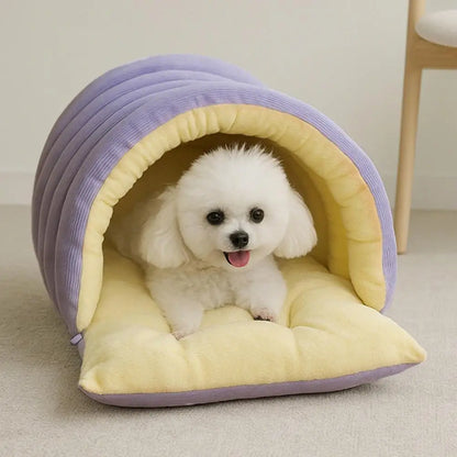Pet House with Non-slip Base Washable Pet Bed