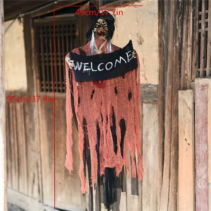 Halloween Decoration Hanging Pumpkin Head Scream