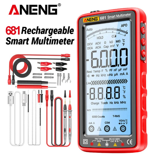 681 Rechargeable Digital Professional Multimeter Voltage Tester