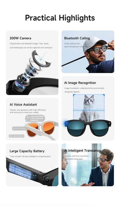 Xiaomi Smart AI Glasses 8MP HD 4K Shooting Glasses