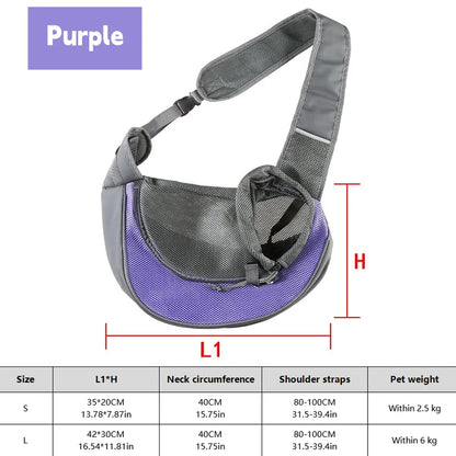 1Pc Dog out backpack,Dog Sling Carrier Breathable