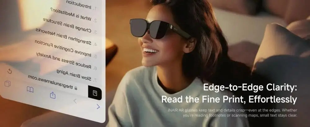 INAIR 2 PRO AI Smart AR Glasses | Reality/Virtual Switch