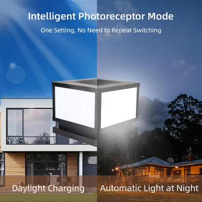 Outdoor Lighting Pillar Lights Remote Control Solar Chapiter Lamp