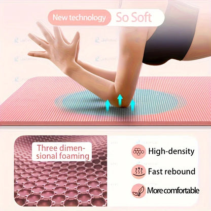 10/Thick NBR Yoga Mats Anti-slip Sport Fitness Mat Blanket
