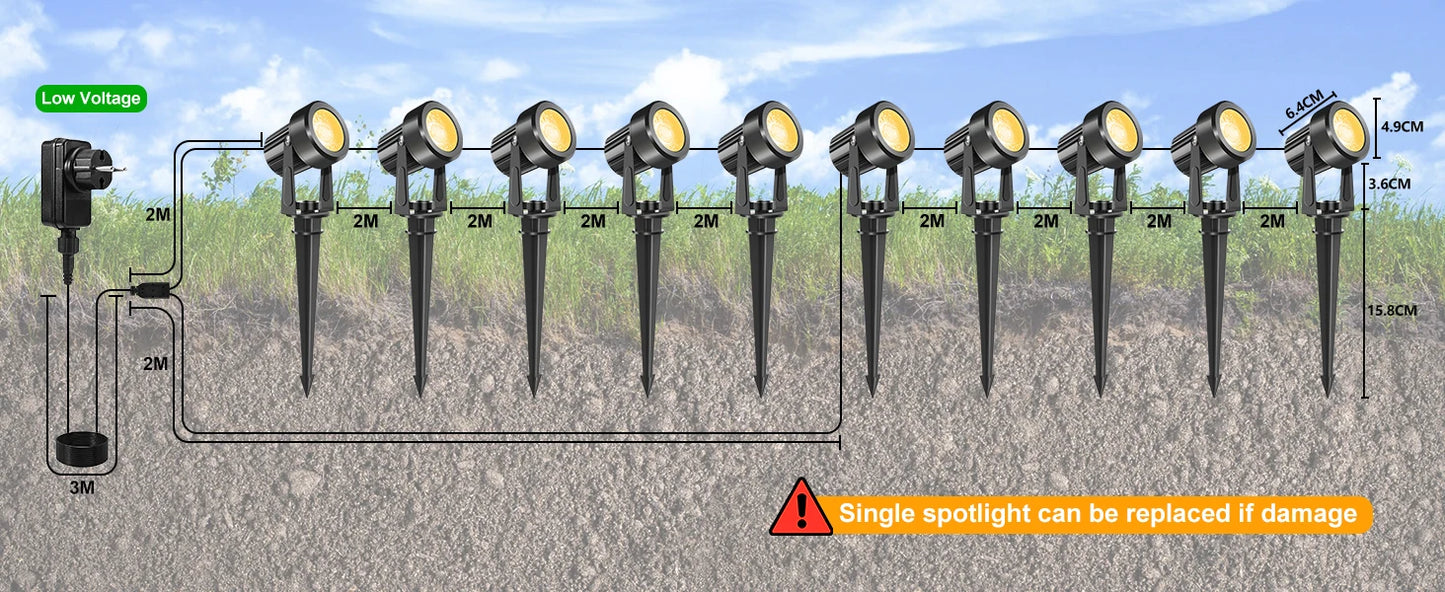 Lights Low Voltage Landscape Lighting Outdoor Lamp