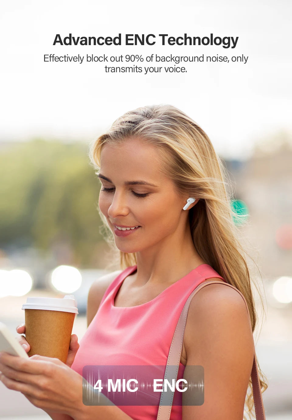 QCY T13 Wireless Smart Headphone BT5.1 TWS Earphone
