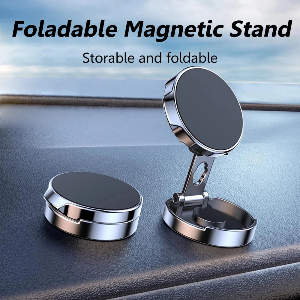 Round Folding Magnetic Car Holder 360 Degree Rotatable Bracket