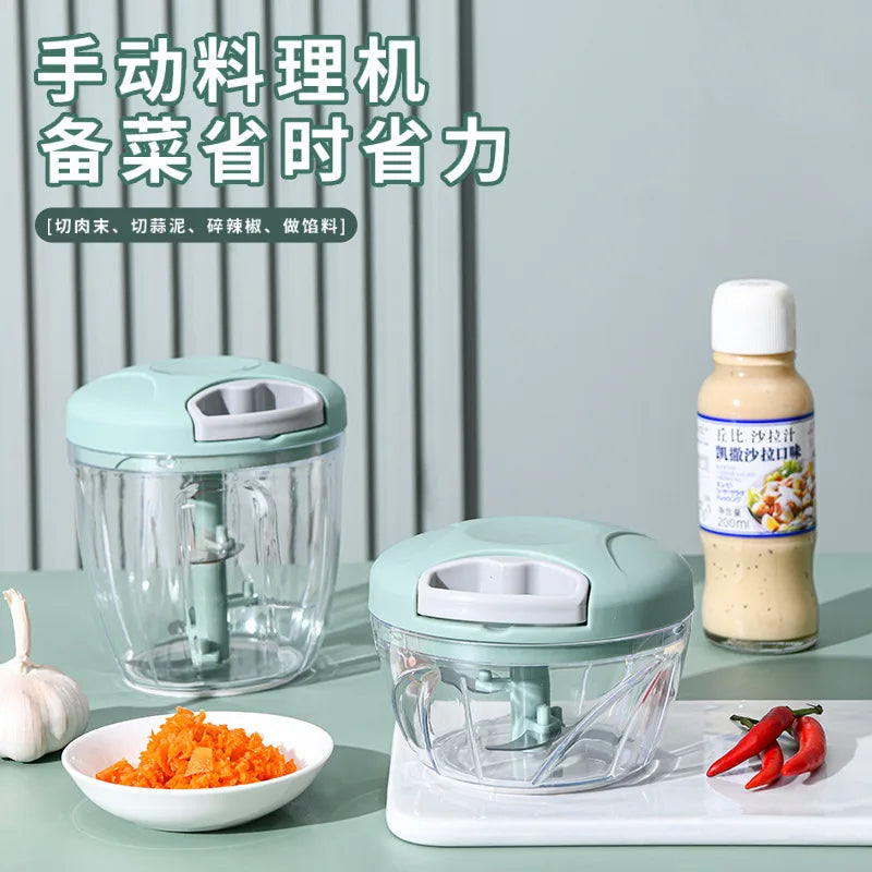 Manual Garlic Mincer Pull Type Garlic Press Maker