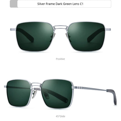 FONEX Titanium Sunglasses Men Famous Brand Design