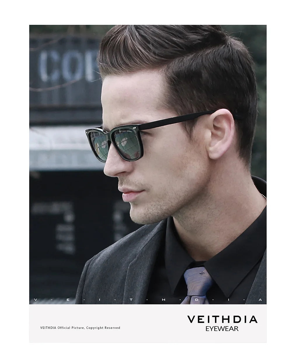 VEITHDIA Fashion Vintage Polarized Sunglasses for Men and Women