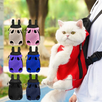 Pet Cat Dog Carrier Backpack Travel Breathable Double Shoulder