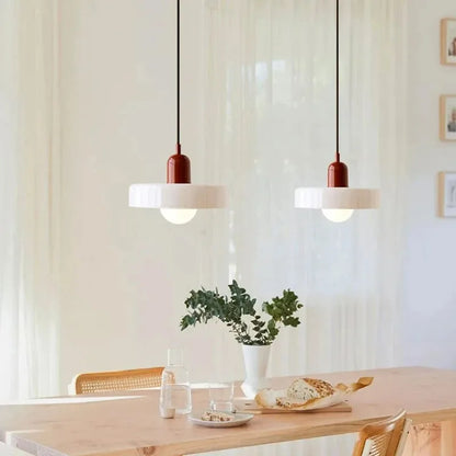Nordic Retro Glass Pendant Lamps Indoor E27 LED Chandelier