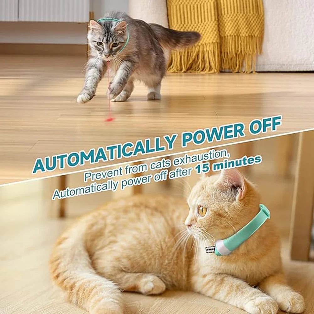 Laser Cat Collar Teasing Cat Electric USB Charging Kitten