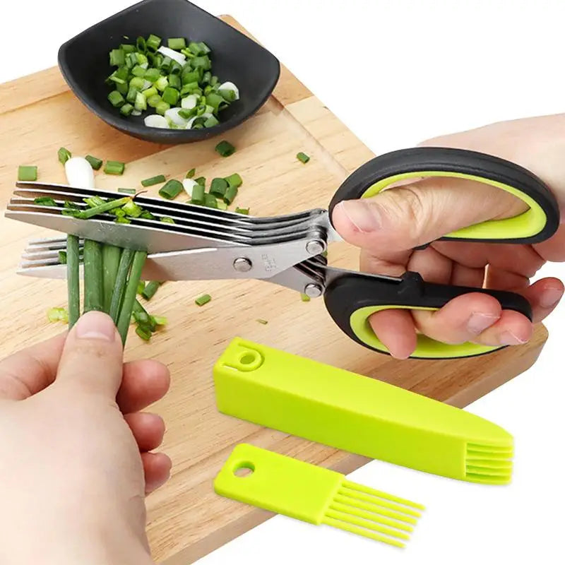 Multi Layer Scissor Kitchen Shears 5 Blade Stainless Steel