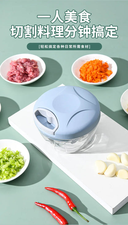 Manual Garlic Mincer Pull Type Garlic Press Maker