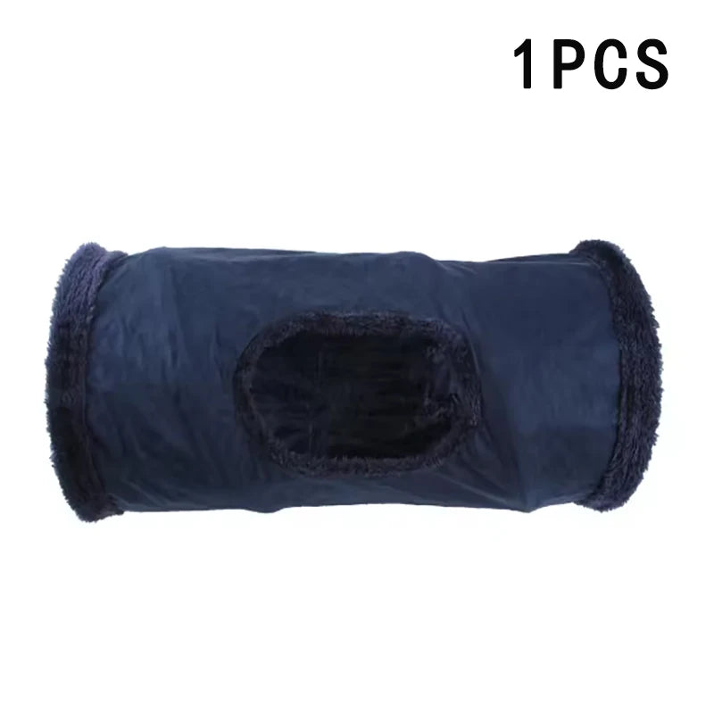 Pet Cat Plush Tunnel Foldable Suede Channel Toy