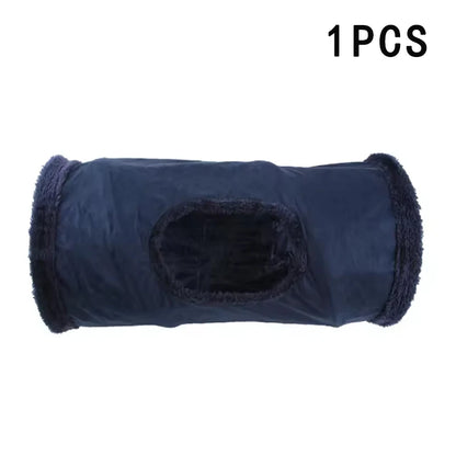 Pet Cat Plush Tunnel Foldable Suede Channel Toy
