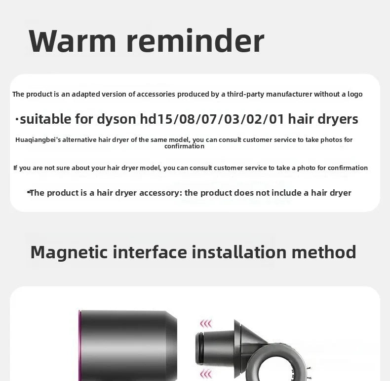 Hair Dryer  Curl Hair Outlet Accessories Diffusion Drying Styling