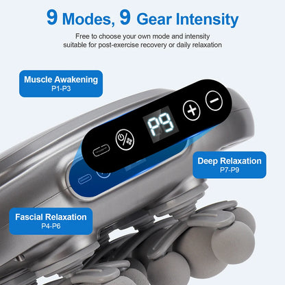 42-Heads Fascia Gun High-Frequency Vibration Body Massage