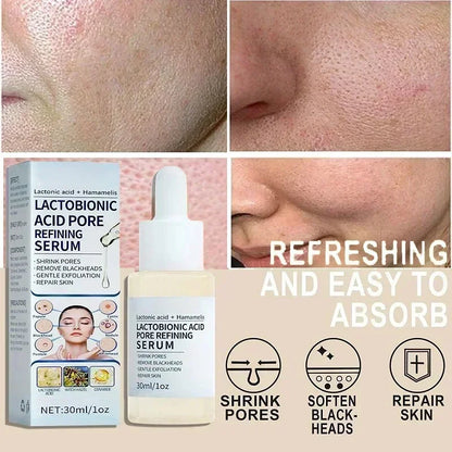 Lactobionic Acid Pore Shrink Serum Hyaluronic Face Moisturizing