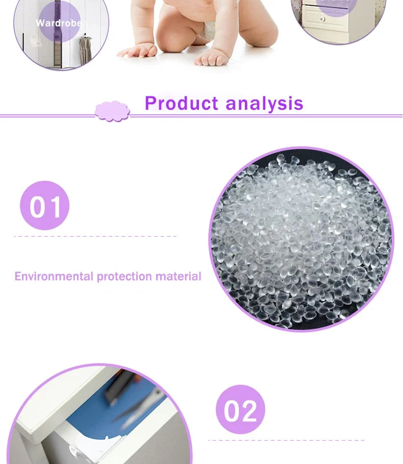 Baby Safety Lock Invisible Lock Kids Security  Protection