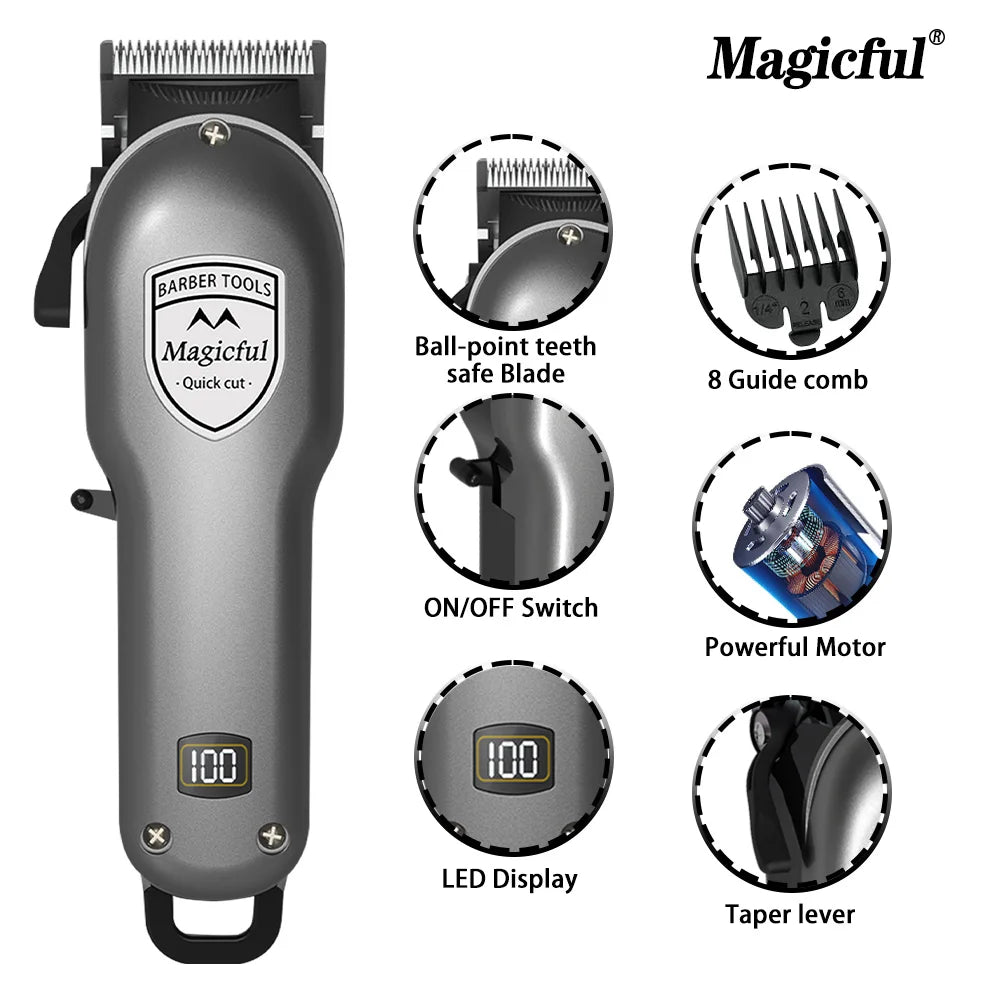 Hair Clipper Hair Trimmer For Men Rechargeable Trimmer