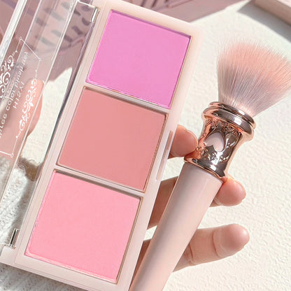 Three color blush tray rouge makeup