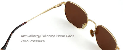 Fashion Hexagon Polarized Retro Sunglasses for Men Women-Vintage