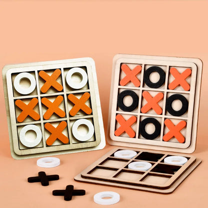 Montessori Wooden Toy Mini Chess Game Interaction Puzzle