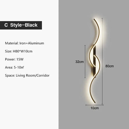 Indoor LED Wall Lights for Bedroom Bedside LED Wall Lamps