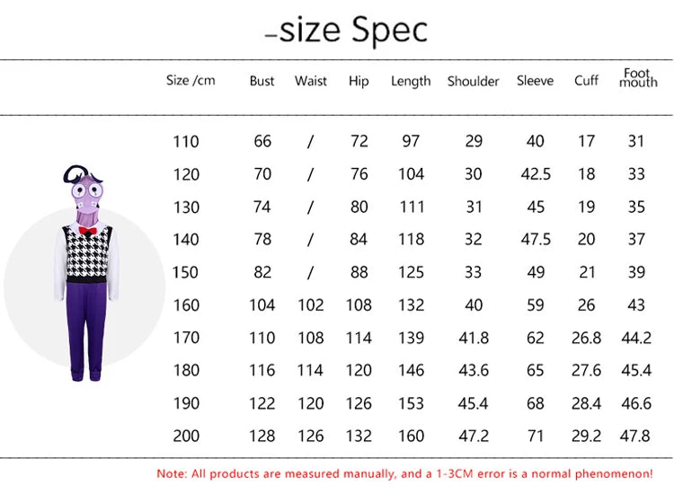 Anime Movie Inside Out Joy Cospaly Costume Disgust