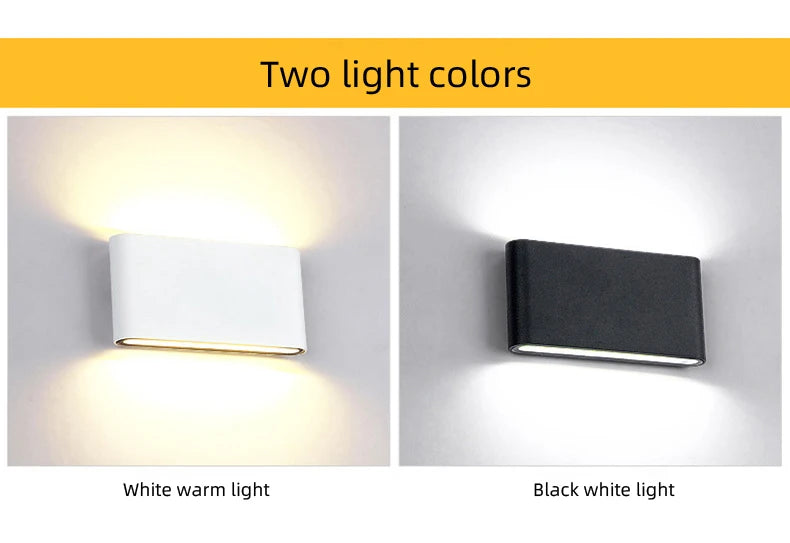 Nordic Wall Light Aluminum Modern Style Indoor Wall Lamp