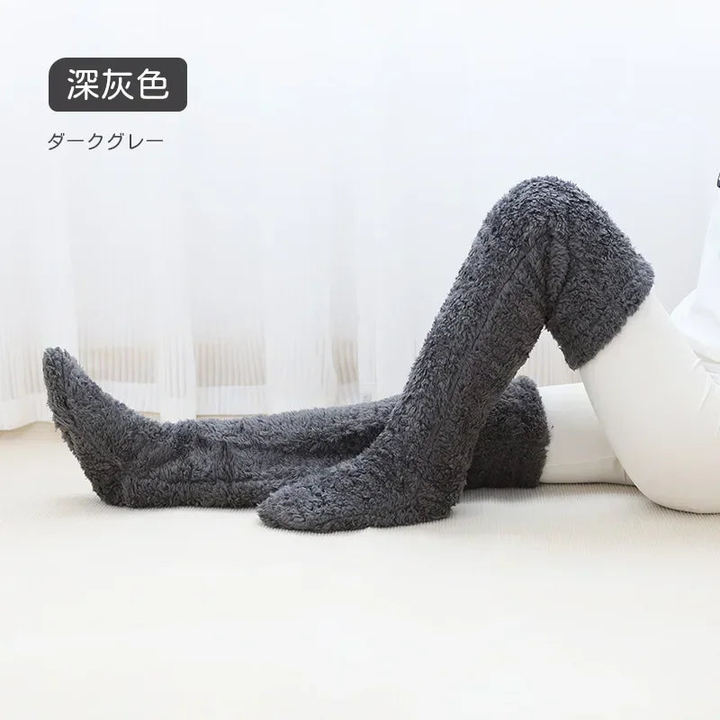 Hot Fluffy Thigh High Socks for Pregnant Women Leggings
