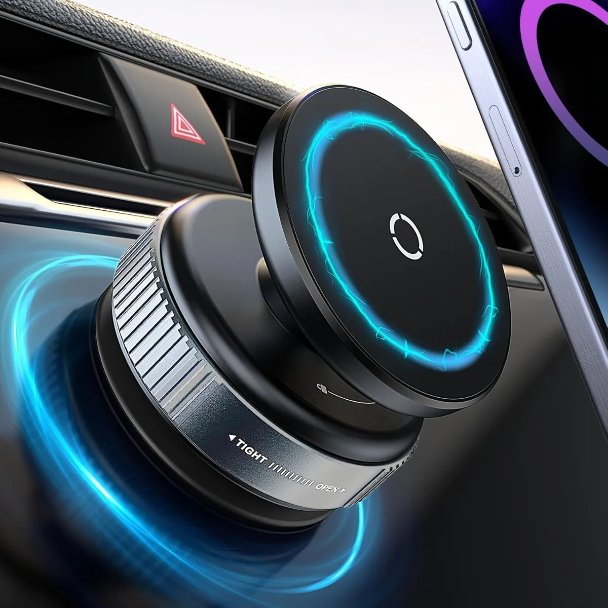 Phone Mount Vacuum Magnetic Phone Holder for Car